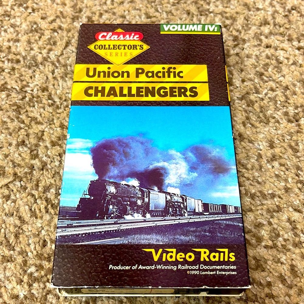 Union, pacific, challengers, VHS video tape video rails, 1990